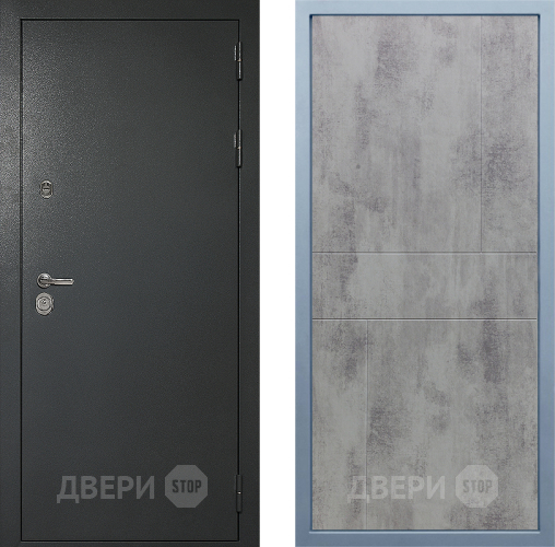 Входная металлическая Дверь Дива МД-40 Титан М-1 Бетон темный в Солнечногорске