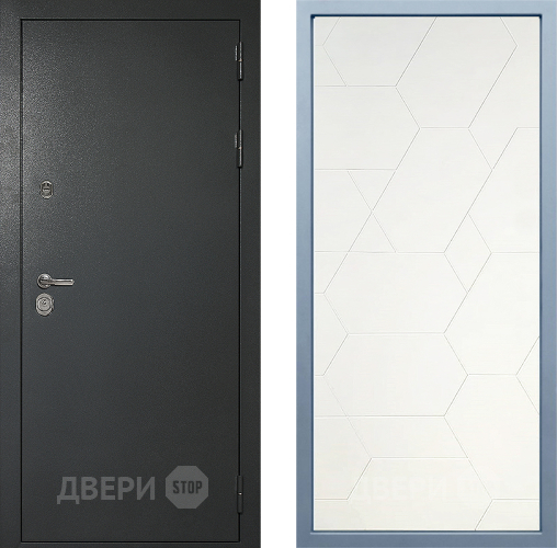 Входная металлическая Дверь Дива МД-40 Титан М-16 Белый в Солнечногорске