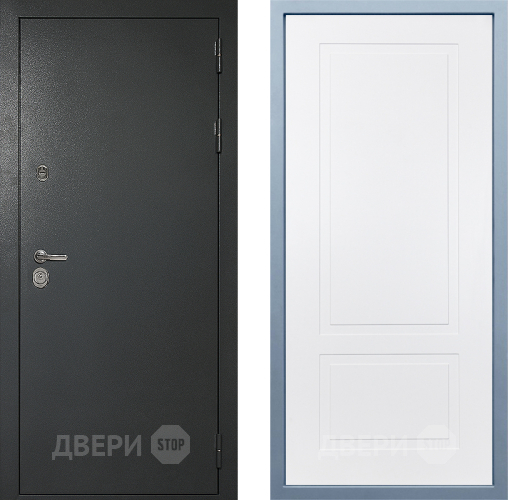 Входная металлическая Дверь Дива МД-40 Титан Н-7 Белый в Солнечногорске