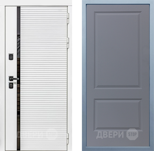 Входная металлическая Дверь Дива МХ-45 Белая STR Д-7 Силк Маус в Солнечногорске