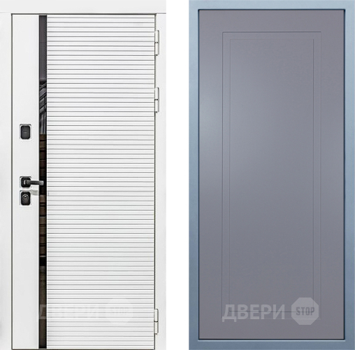 Входная металлическая Дверь Дива МХ-45 Белая STR Н-10 Силк Маус в Солнечногорске