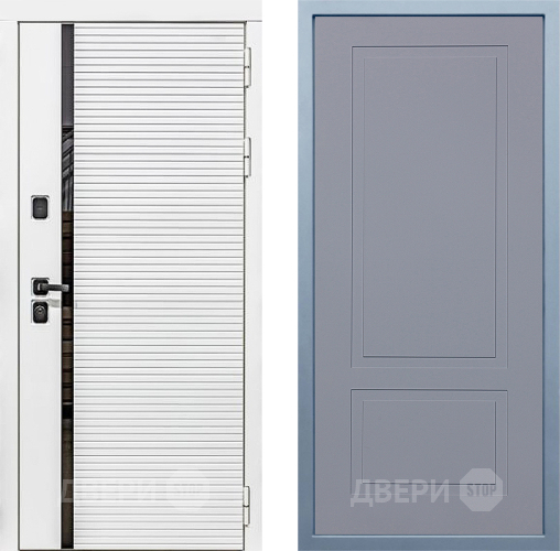 Дверь Дива МХ-45 Белая STR Н-7 Силк Маус в Солнечногорске