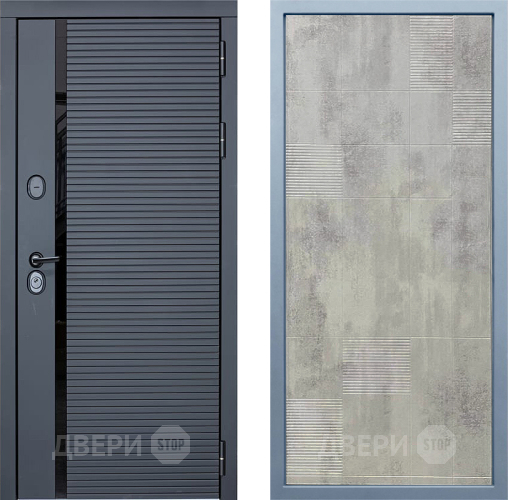 Входная металлическая Дверь Дива МХ-45 STR Д-4 Бетон темный в Солнечногорске