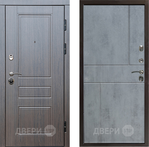 Входная металлическая Дверь Престиж Классика Венге Горизонт Бетон темный в Солнечногорске