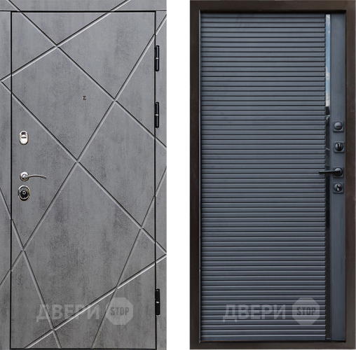 Дверь Престиж Лучи Porte Черный кварц в Солнечногорске