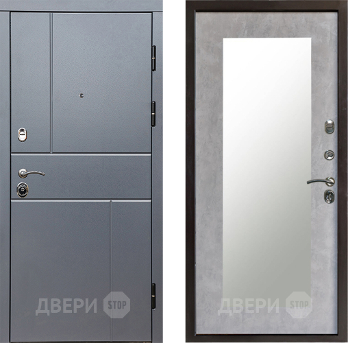 Дверь Престиж Горизонт Грэй Зеркло Пастораль Бетон светлый в Солнечногорске