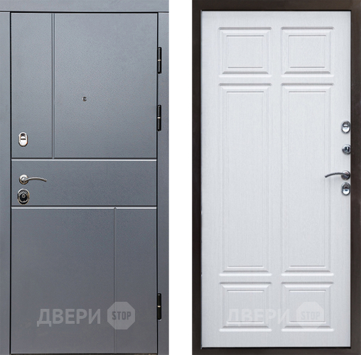Входная металлическая Дверь Престиж Горизонт Грэй Премиум Лиственница белая в Солнечногорске