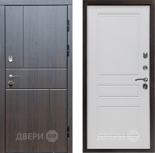 Входная металлическая Дверь Престиж Горизонт Венге Классика Белый матовый в Солнечногорске