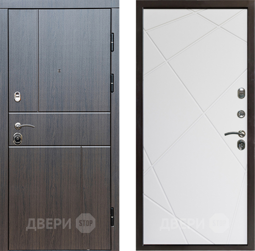Входная металлическая Дверь Престиж Горизонт Венге Лучи Бетон белый в Солнечногорске