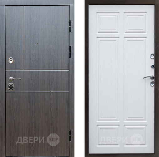 Входная металлическая Дверь Престиж Горизонт Венге Премиум Лиственница белая в Солнечногорске