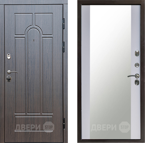 Дверь Престиж Арка Зеркало Белый софт в Солнечногорске