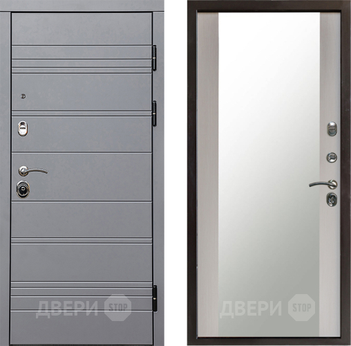 Дверь Престиж Линия Грэй Зеркало Лиственница белая в Солнечногорске