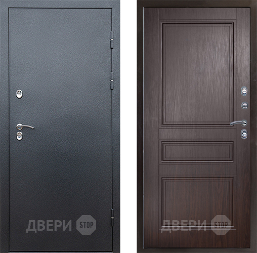 Входная металлическая Дверь Престиж TERMO с терморазрывом Снегирь Серебро Классика Венге в Солнечногорске