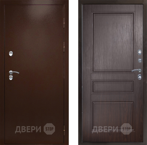 Дверь Престиж TERMO с терморазрывом Снегирь Медь Классика Венге в Солнечногорске