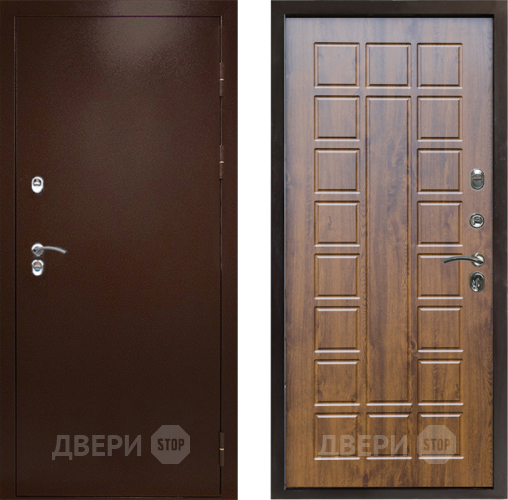 Дверь Престиж TERMO с терморазрывом Снегирь Медь Престиж Дуб в Солнечногорске