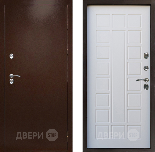 Дверь Престиж TERMO с терморазрывом Снегирь Медь Престиж Белое дерево в Солнечногорске