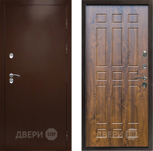 Входная металлическая Дверь Престиж TERMO с терморазрывом Снегирь Медь Спарта Дуб в Солнечногорске