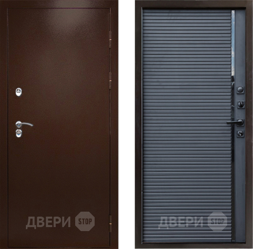 Дверь Престиж TERMO с терморазрывом Снегирь Медь Porte Черный кварц в Солнечногорске