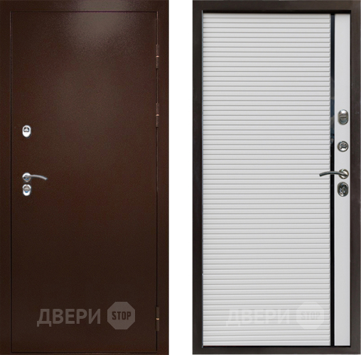 Дверь Престиж TERMO с терморазрывом Снегирь Медь Porte Белый в Солнечногорске