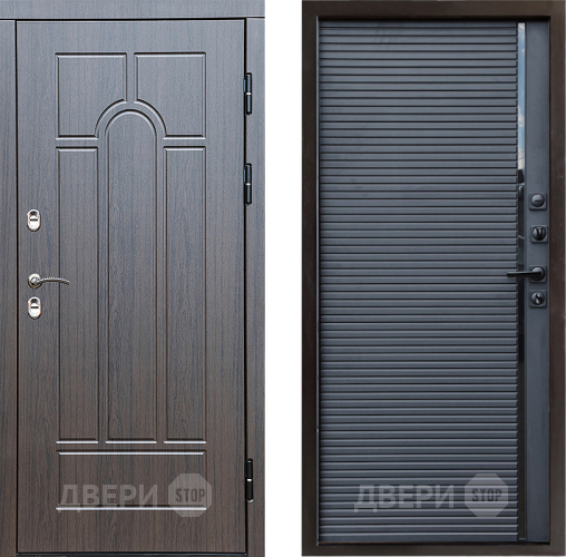 Дверь Престиж TERMO с терморазрывом Арка Porte Черный кварц в Солнечногорске