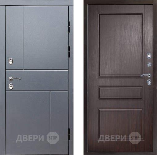 Входная металлическая Дверь Престиж TERMO с терморазрывом Горизонт Грэй Классика Венге в Солнечногорске