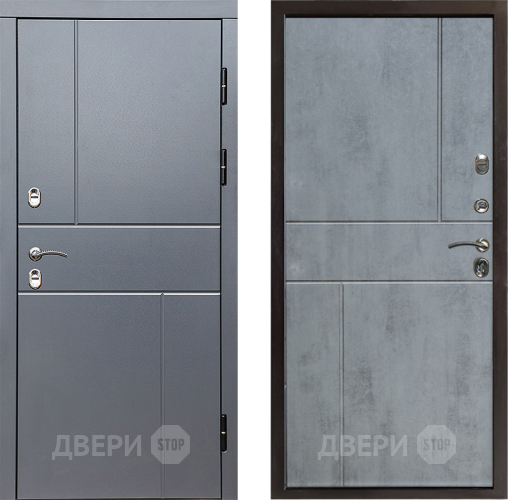 Входная металлическая Дверь Престиж TERMO с терморазрывом Горизонт Грэй Горизонт Бетон темный в Солнечногорске