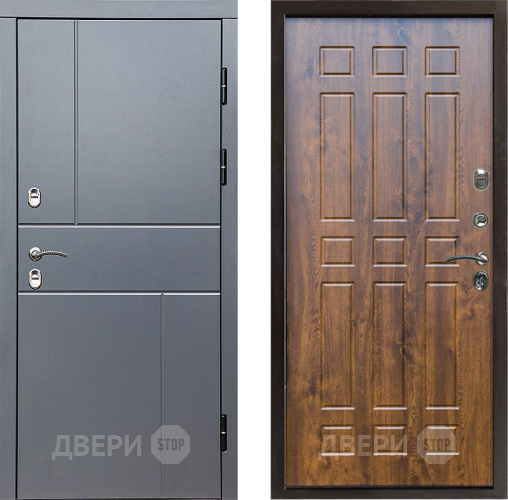 Входная металлическая Дверь Престиж TERMO с терморазрывом Горизонт Грэй Спарта Дуб в Солнечногорске