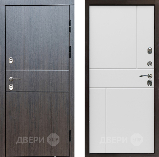 Входная металлическая Дверь Престиж TERMO с терморазрывом Горизонт Венге Горизонт Бетон белый в Солнечногорске