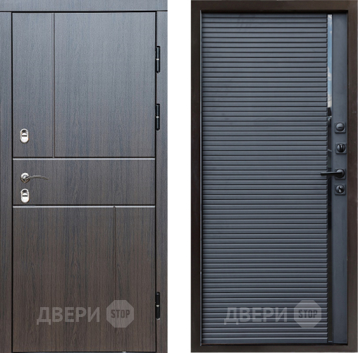 Входная металлическая Дверь Престиж TERMO с терморазрывом Горизонт Венге Porte Черный кварц в Солнечногорске