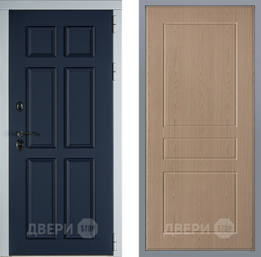 Дверь Заводские двери Стокгольм К-2 Беленый дуб в Солнечногорске