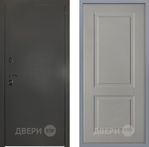 Дверь Заводские двери Эталон 3к антик серебро Доррен Грей софт в Солнечногорске