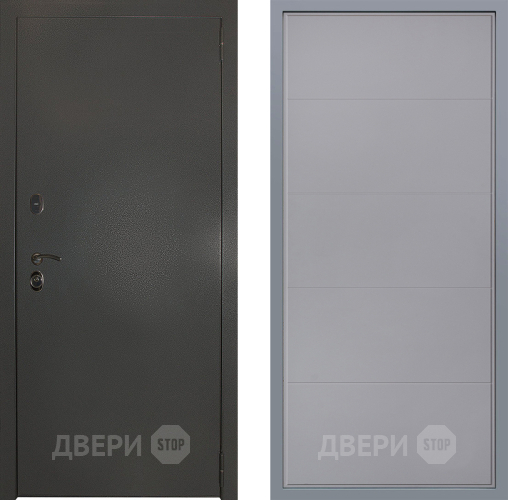 Дверь Заводские двери Эталон 3к антик серебро Тривия Грей софт в Солнечногорске