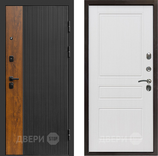 Входная металлическая Дверь Престиж Prestizh Классика Белое дерево в Солнечногорске
