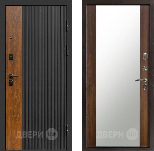 Входная металлическая Дверь Престиж Prestizh Зеркало Дуб в Солнечногорске