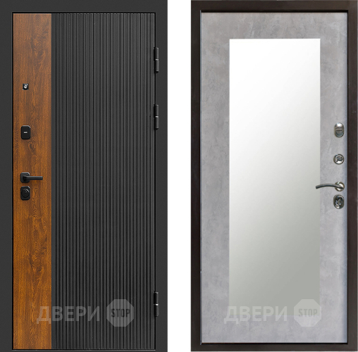 Дверь Престиж Prestizh Зеркло Пастораль Бетон светлый в Солнечногорске