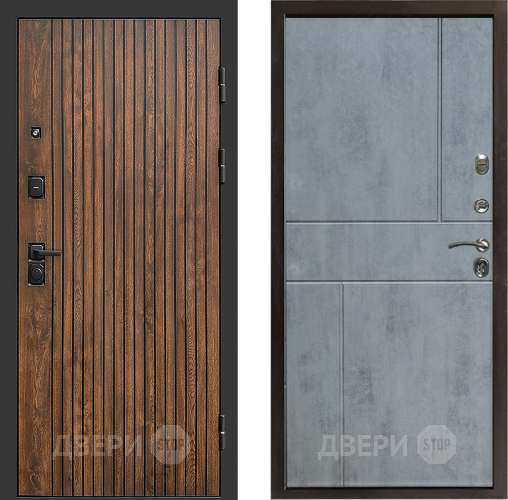 Входная металлическая Дверь Престиж Tvist Горизонт Бетон темный в Солнечногорске