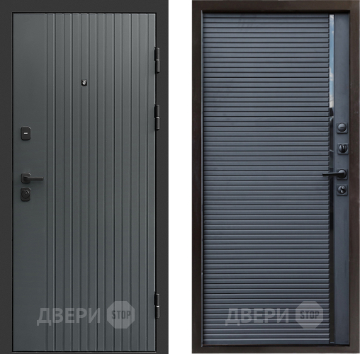 Входная металлическая Дверь Престиж Tvist Grey Porte Черный кварц в Солнечногорске