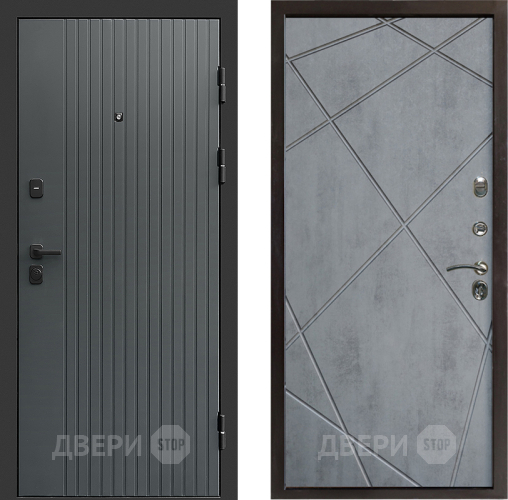 Дверь Престиж Tvist Grey Лучи Бетон темный в Солнечногорске