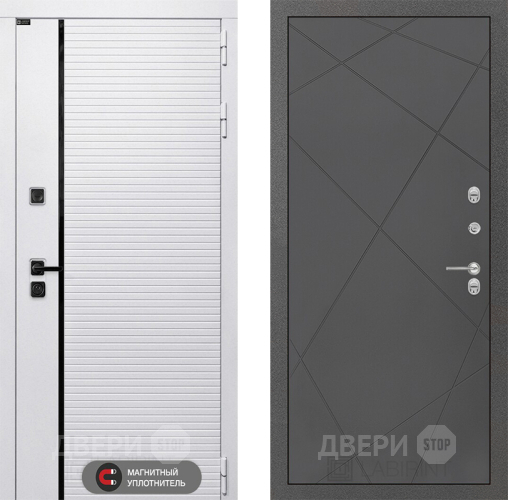 Входная металлическая Дверь Лабиринт (LABIRINT) Royal 24 Графит софт в Солнечногорске