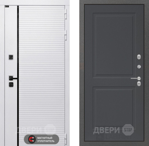 Входная металлическая Дверь Лабиринт (LABIRINT) Royal 11 Графит софт в Солнечногорске