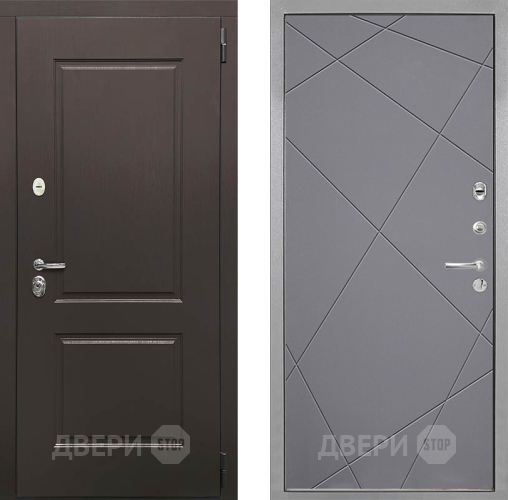 Входная металлическая Дверь Интекрон (INTECRON) Кампо Лучи-М Графит софт в Солнечногорске
