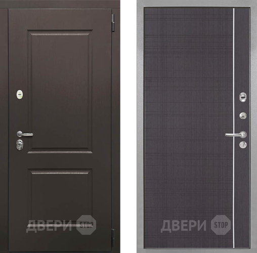 Входная металлическая Дверь Интекрон (INTECRON) Кампо В-07 с молдингом Венге в Солнечногорске