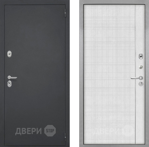 Входная металлическая Дверь Интекрон (INTECRON) Гектор В-07 с молдингом Лофт белый в Солнечногорске
