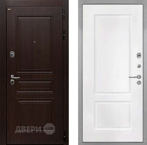 Дверь Интекрон (INTECRON) Брайтон Тиковое Дерево КВ-2 Белый матовый в Солнечногорске