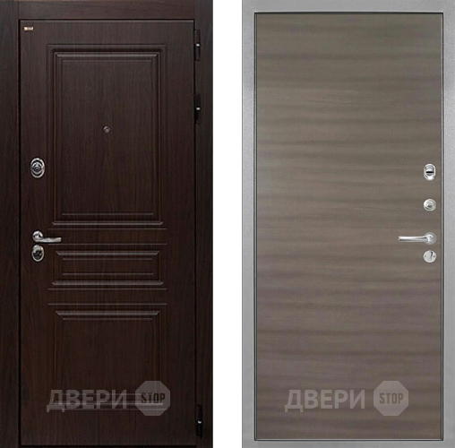 Входная металлическая Дверь Интекрон (INTECRON) Брайтон Тиковое Дерево Гладкая Дуб тоскано поперечный в Солнечногорске