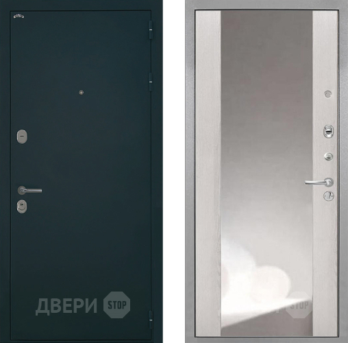 Входная металлическая Дверь Интекрон (INTECRON) Греция ФЛЗ-516 Зеркало Сосна белая в Солнечногорске