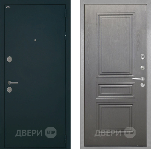 Входная металлическая Дверь Интекрон (INTECRON) Греция ФЛ-243 Графит вуд дуб в Солнечногорске