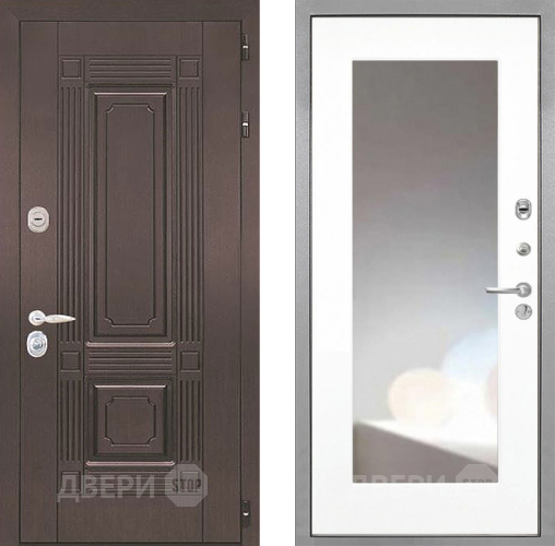 Дверь Интекрон (INTECRON) Италия ФЛЗ-120-М Зеркало Белый матовый в Солнечногорске