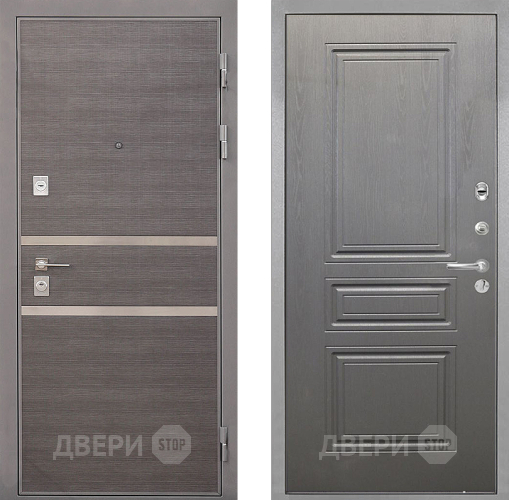 Дверь Интекрон (INTECRON) Неаполь ФЛ-243 Графит вуд дуб в Солнечногорске