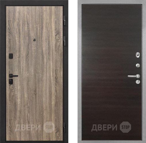 Дверь Интекрон (INTECRON) Профит Black Дуб Турин Гладкая Эковенге поперечный в Солнечногорске